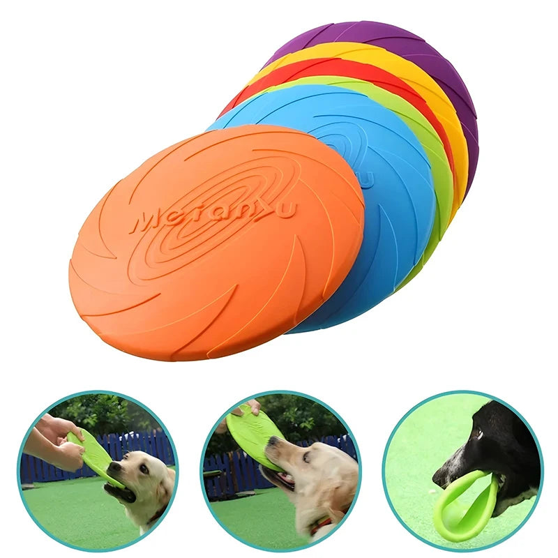 Interactive Flying Disc Dog Toy