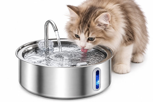 Stainless Steel Cat Fountain