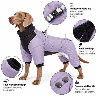 Waterproof Dog Jumpsuit Coat Winter