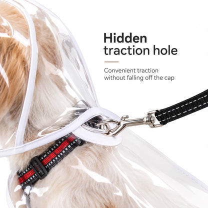 Impermeable transparente para perros