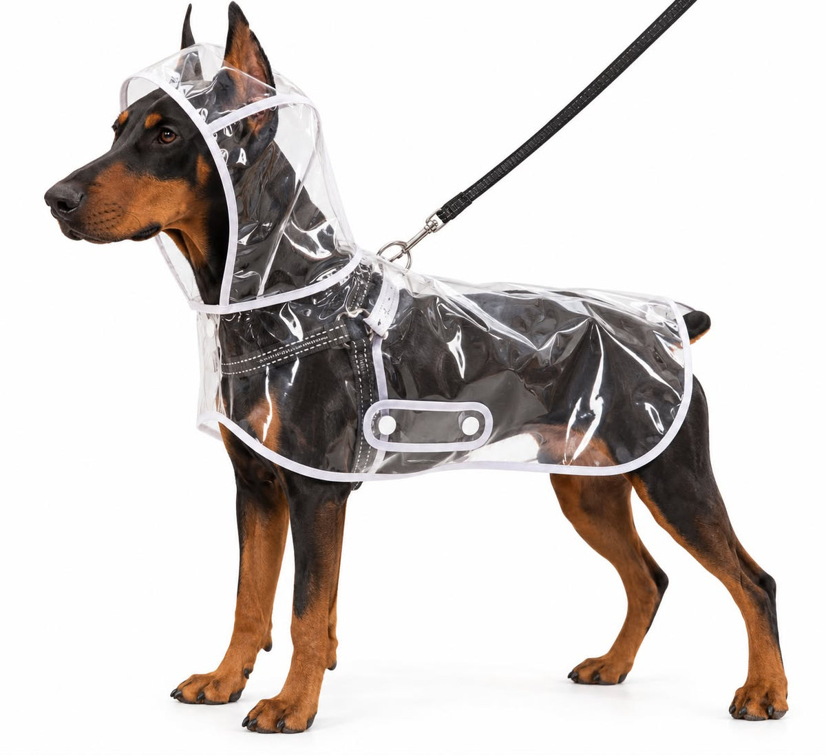 Impermeable transparente para perros