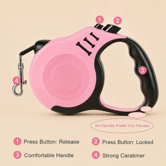 Durable Retractable Pet Leash