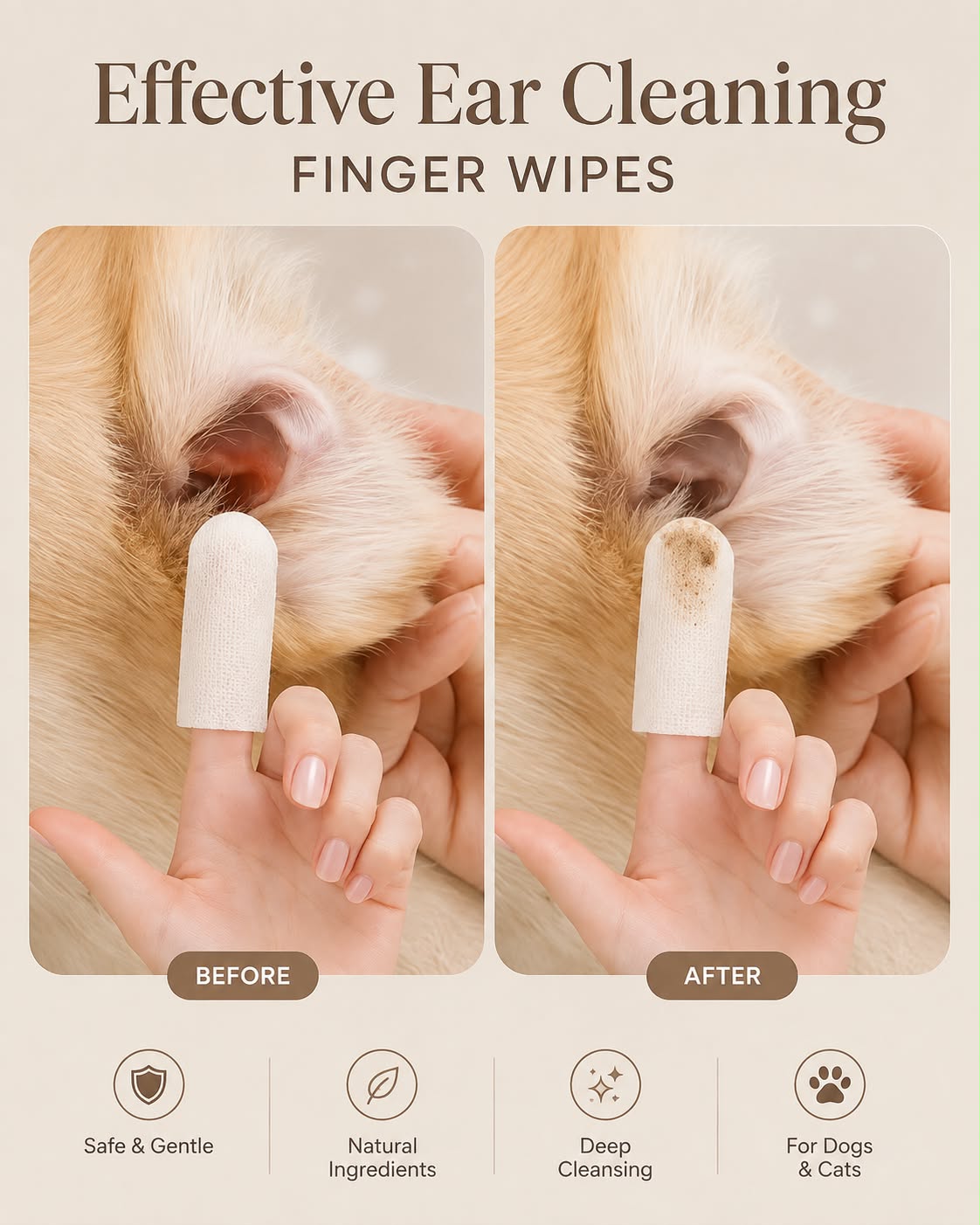 Pet Ears Wipes